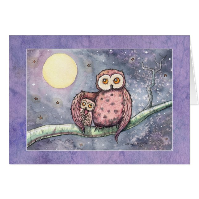 Las Lechuzas y la Tarjeta de la Luna (Anverso (Horizontal))