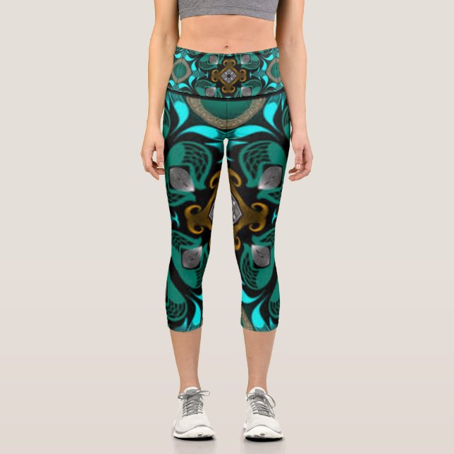 Las Leggings Capri El Cuerpo Eléctrico (Anverso)