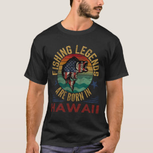 LAS LEYES DE PESCA NACEN EN LA Camiseta HAWAII