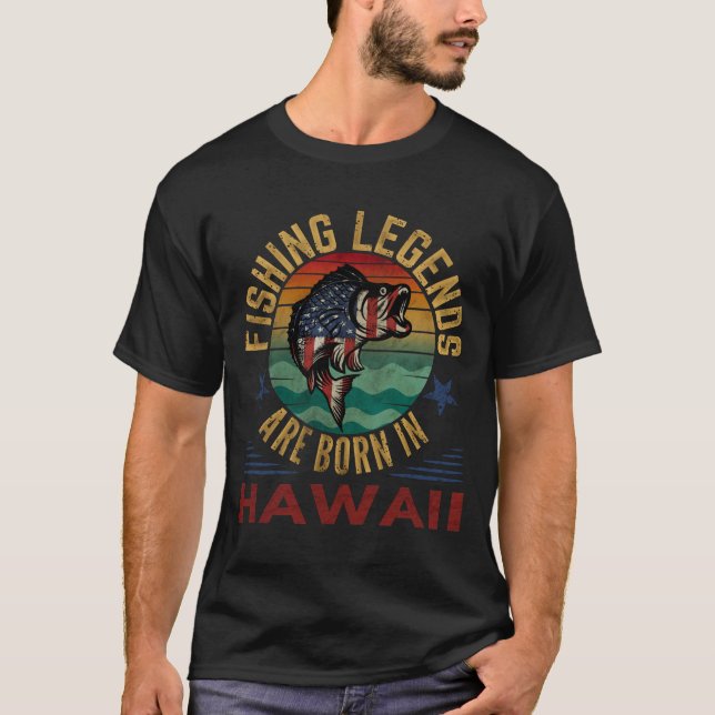 LAS LEYES DE PESCA NACEN EN LA Camiseta HAWAII (Anverso)
