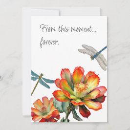 Las libélulas aman la invitación a la boda eterna