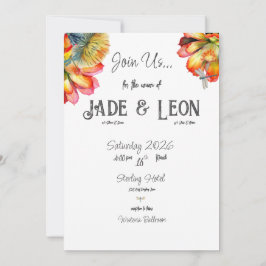 Las libélulas aman la invitación a la boda eterna
