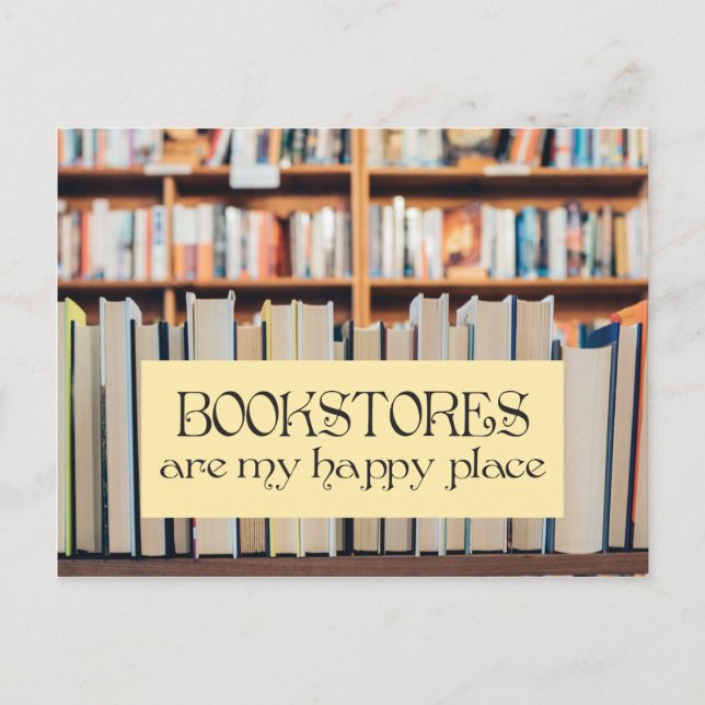Las librerías son mi postal Happy Place (Anverso)