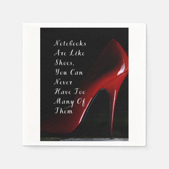 Las libretas Red Heels son como zapatos servilleta (Anverso)