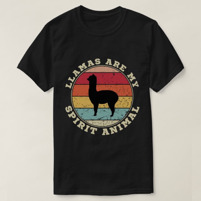 Las Llamas son mi camiseta animal espiritual (Diseño del anverso)