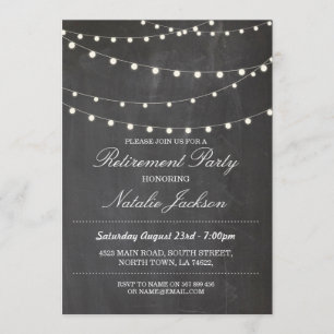 Las luces elegantes de la tiza de la invitación
