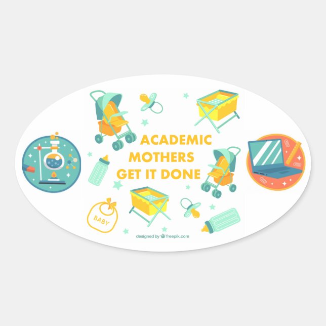 Las Madres Académicas Lo Hacen Pegatinas (Anverso)