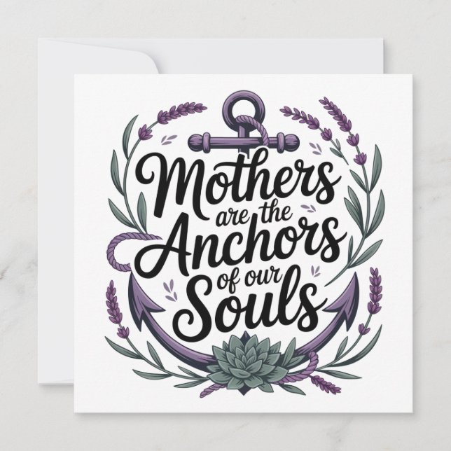 Las madres son las anclas de nuestras almas (Anverso)