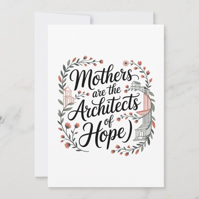 Las madres son las arquitectas de la esperanza (Anverso)