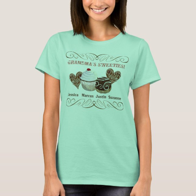 Las malezas de la abuela, la camiseta de té person (Anverso)
