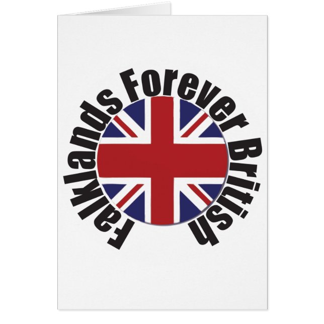 Las Malvinas son para siempre británicas (Frente)
