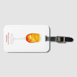 Las mañanas son para la etiqueta de equipaje de Mi