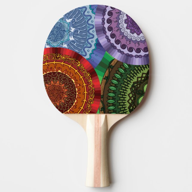 Las Mandalas de los Elementos Pala de Ping Pong (Anverso)
