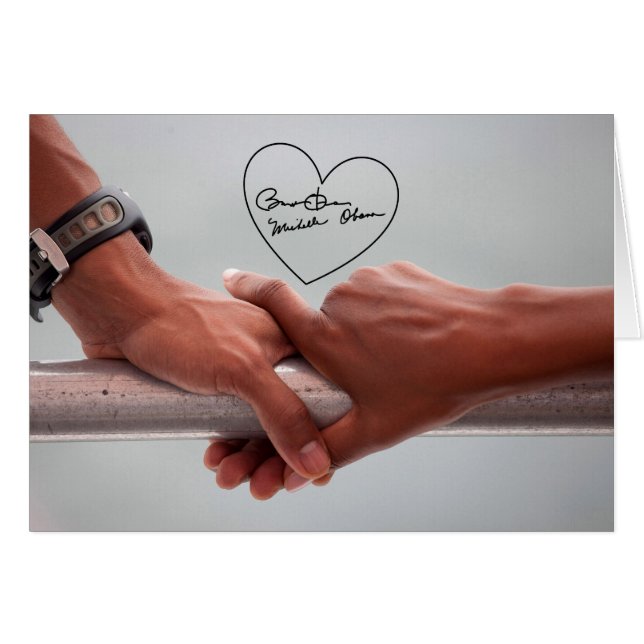Las manos de Barack y Michele Obama (Anverso (Horizontal))
