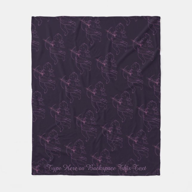 Las mantas del Personalizado de amor cupido de Val (Anverso)