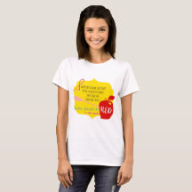 Las manzanas deben ser camiseta roja