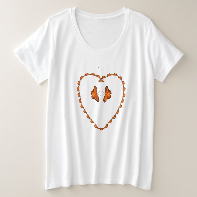 Las mariposas de la pasión en corazón - baile (Anverso del diseño)