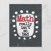 Las matemáticas no son tan malas postales