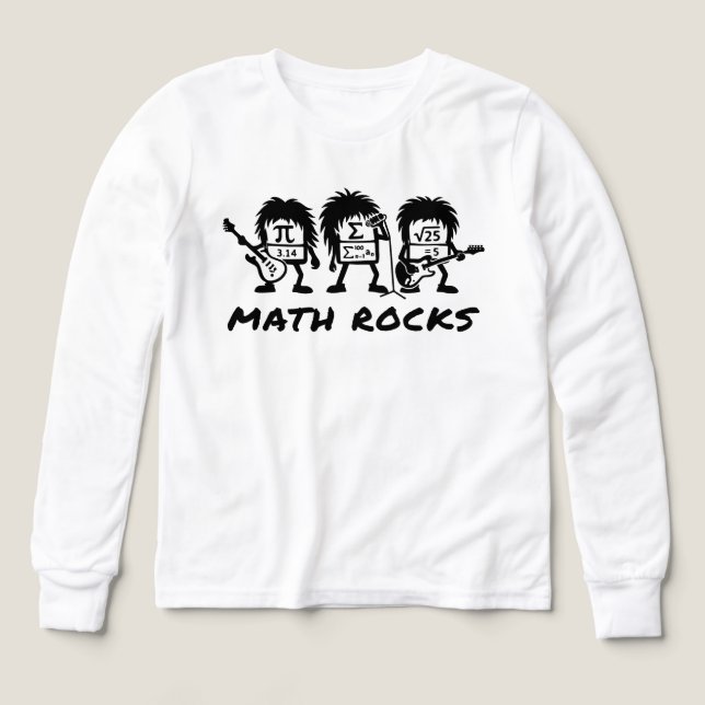 Las Matemáticas Rocan Humor Académico de Rock (Diseño frontal)