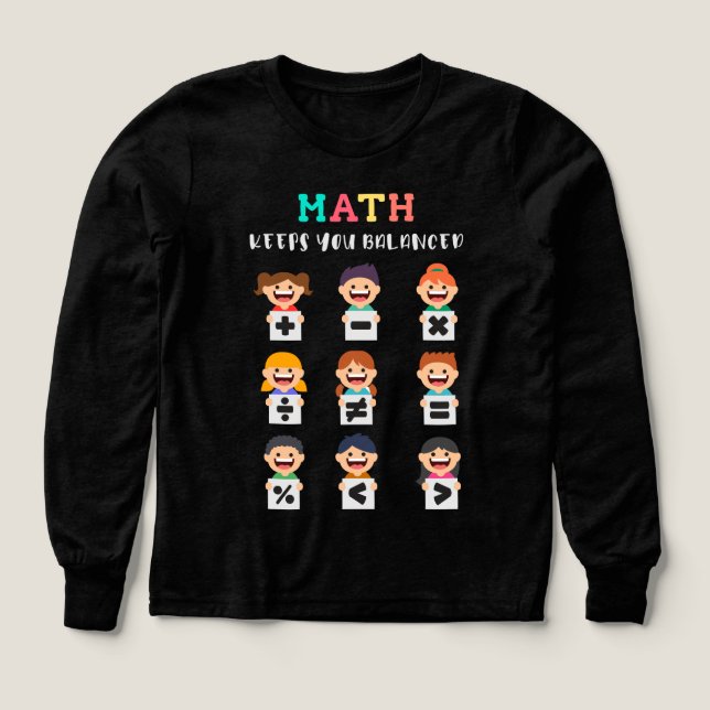 Las matemáticas te mantienen equilibrado (Diseño frontal)