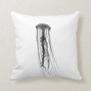 Las medusas siluetean el Cojín decorativo del  