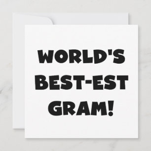 Las mejores camisetas de texto negro gram del mund