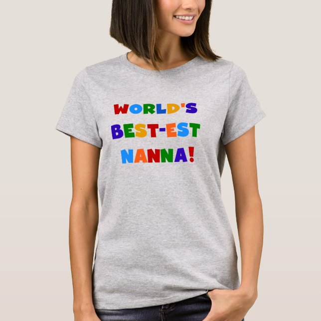 Las mejores camisetas nanna de los colores vivos (Anverso)
