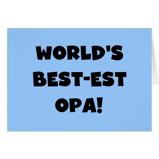 Las mejores camisetas y regalos Opa Black Text del (Anverso (Horizontal))