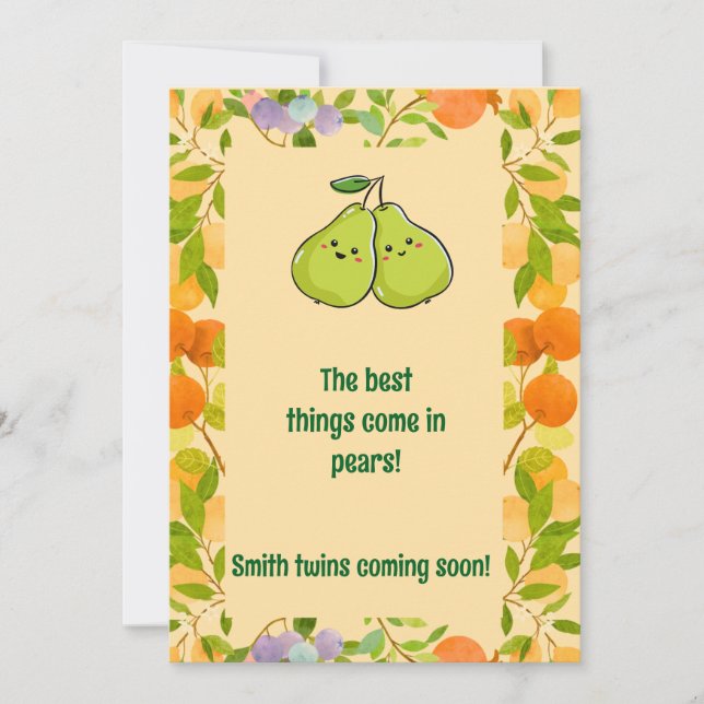 Las mejores cosas vienen en la Invitación de las o (Anverso)