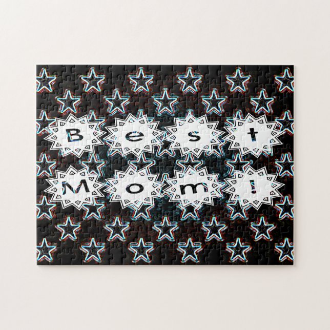 Las mejores estrellas de mamá en el rompecabezas d (Horizontal)