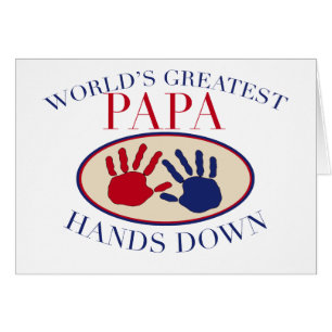 Las mejores manos de la papá abajo