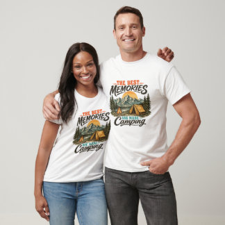 Las mejores memorias se hacen acampando camiseta M