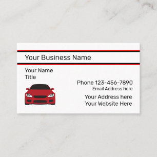 Las mejores tarjetas de la empresa para automóvil