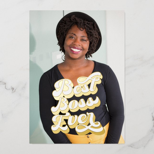 Las mejores tarjetas planas de fotos de oro de los (Anverso)