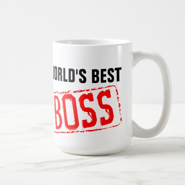 Las mejores tazas de café de Boss del mundo (Derecha)