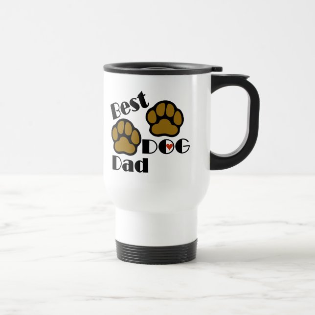 Las mejores tazas de café del papá del perro - (Derecha)