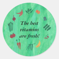 Las mejores vitaminas son los pegatinas de frutas 