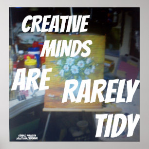 LAS MENTES CREATIVAS RARARAMENTE SON POSTERS DE DI