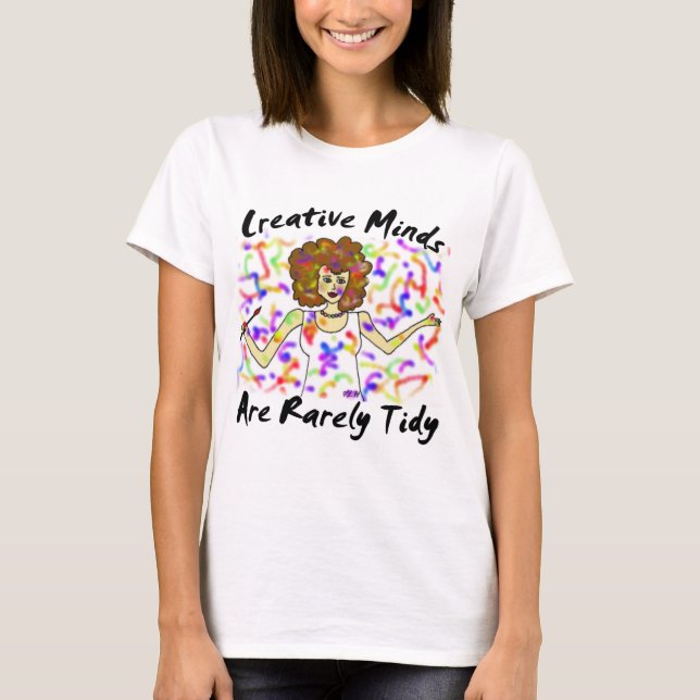 Las mentes creativas son raramente camisa ordenada (Anverso)