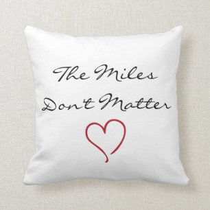 Las millas no importan almohada