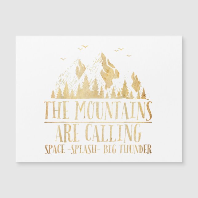 Las Montañas están Llamando Space Splash Gran True (Anverso)