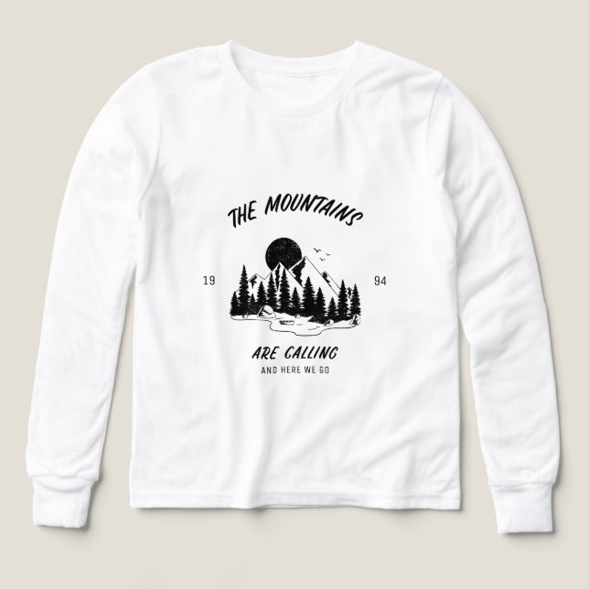 Las montañas están llamando y aquí vamos (Diseño frontal)