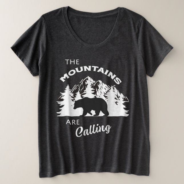 Las montañas llaman camiseta (Anverso del diseño)