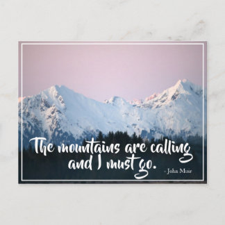 Las montañas llaman postal