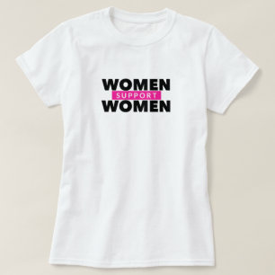 Las mujeres apoyan la camiseta de las mujeres