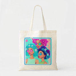 Las mujeres con flores tote la bolsa