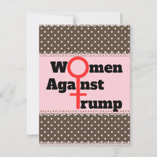 Las mujeres contra la postal de Trump