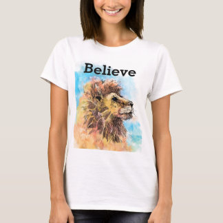 Las mujeres creen en la camiseta Inspiradora