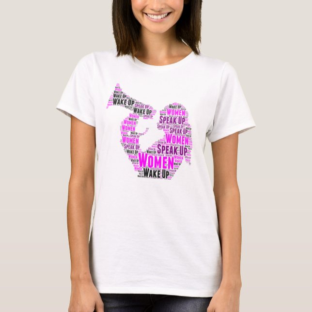 Las mujeres de las camisetas despertan y hablan de (Anverso)