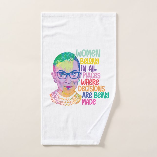 Las Mujeres De Ruth Bader Ginsburg Pertenecen En T (Toalla de mano)